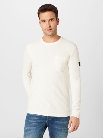 TOM TAILOR DENIM T-shirt i beige: framsida