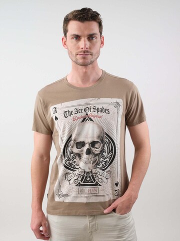 T-Shirt 'Ace' Deeluxe en gris : devant
