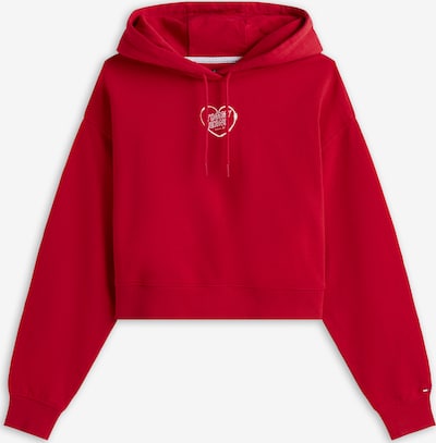 Megztinis be užsegimo 'HEART' iš Tommy Jeans, spalva – raudona / balta, Prekių apžvalga