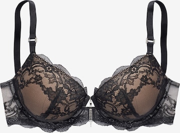 LASCANA T-shirt Bra in Black: front