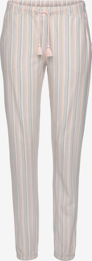 VIVANCE Pantalon de pyjama en gris / vert / rose / blanc, Vue avec produit