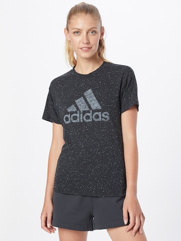 ADIDAS SPORTSWEAR Λειτουργικό μπλουζάκι 'Future Icons Winners 3' σε μαύρο: μπροστά