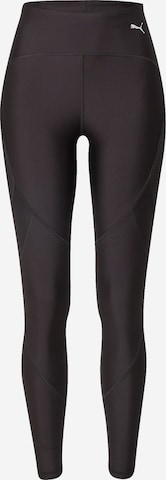 Skinny Pantalon de sport PUMA en noir : devant