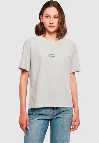 T-shirt 'Sunlover Starchaser' Miss Tee en gris