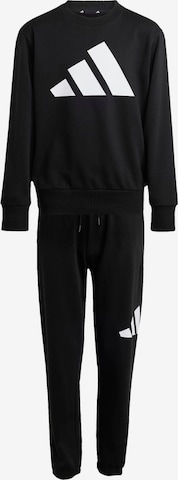 ADIDAS SPORTSWEAR Trainingsanzug 'Essentials' in Schwarz: Vorderseite