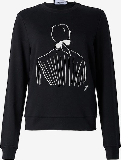 Karl Lagerfeld Sweater majica 'Karl Lagerfeld x Jorge Parra' u crna / bijela, Pregled proizvoda