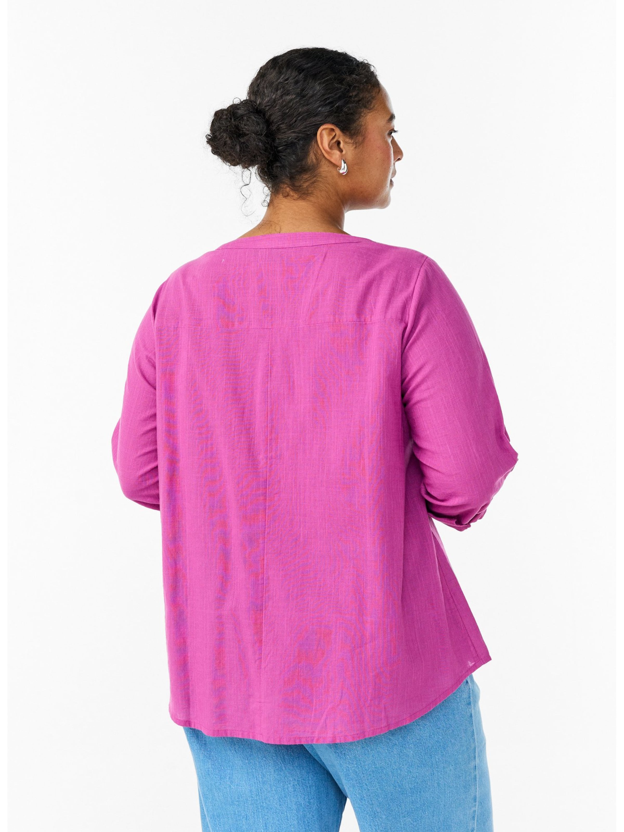 Zizzi Bluse 'CANANNA' in Pink