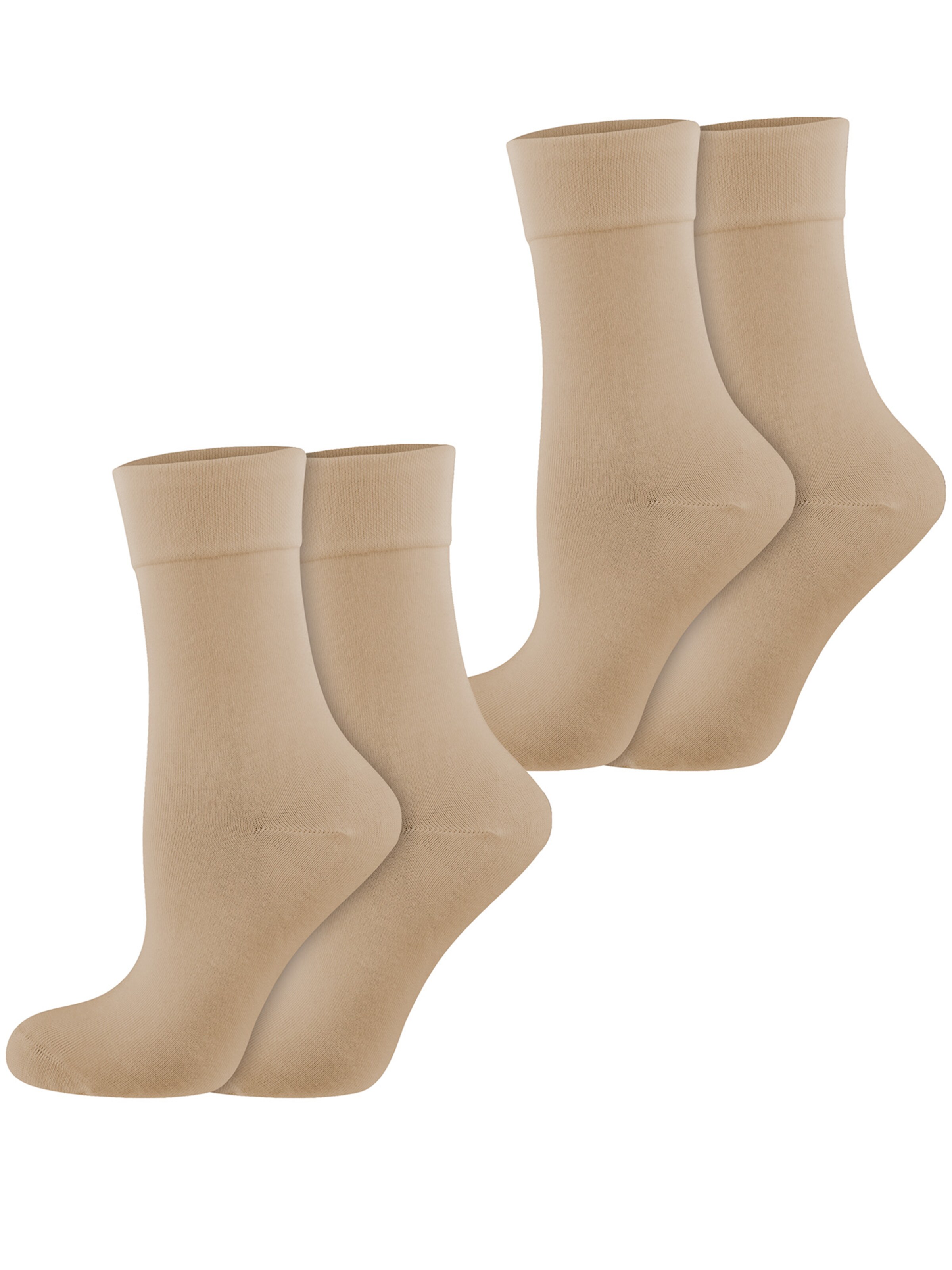 Nur Die Socks in Beige: front