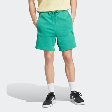 ADIDAS SPORTSWEAR Regular Workout Pants in Green: front