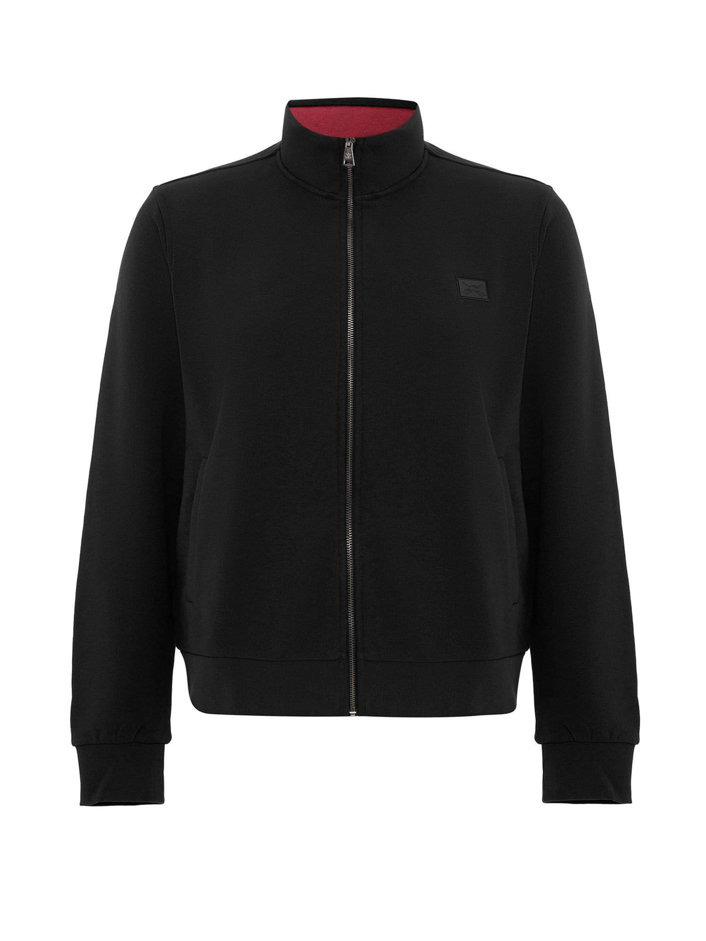 Veste de survêtement Jacey Quinn en noir : devant