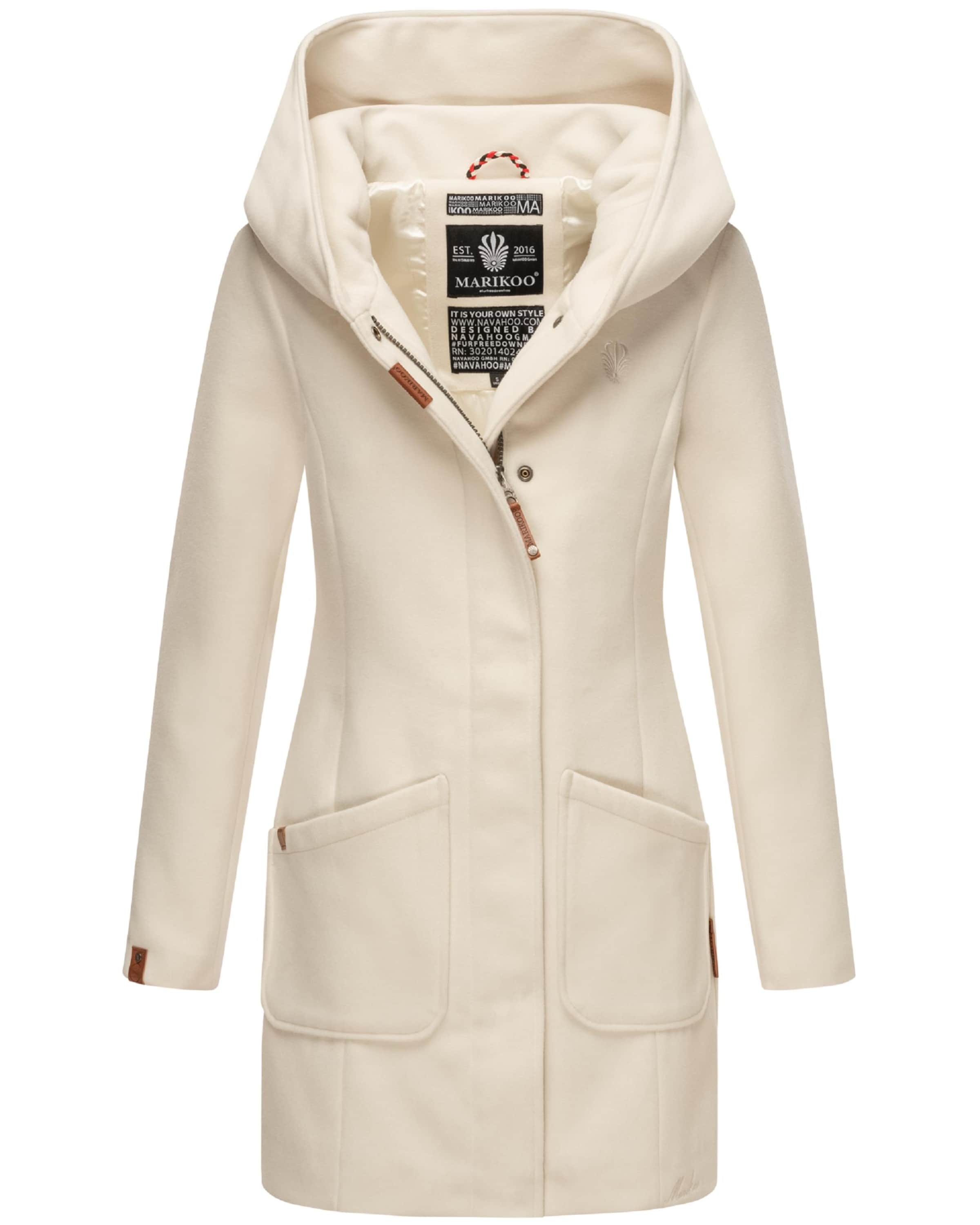 MARIKOO Prechodný kabát 'Maikoo' - Biela