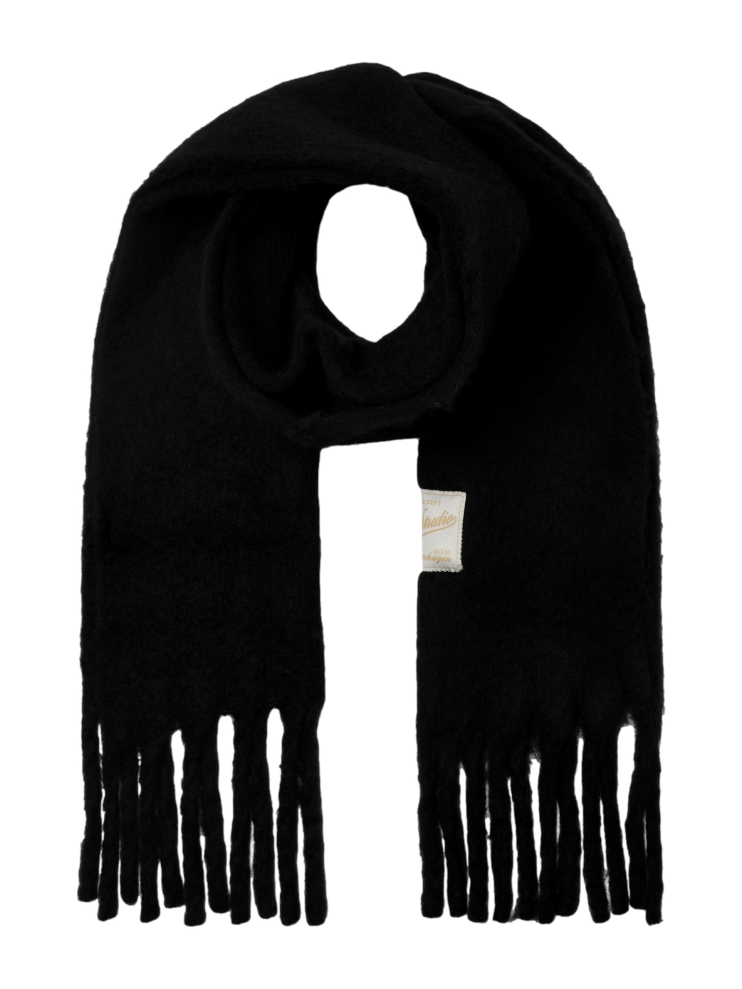 JACK & JONES - Chal 'Norrebro' en negro: frente