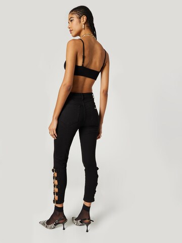 Hoermanseder Skinny Jeans 'Fleur' in Schwarz