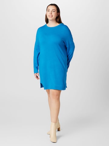 Fransa Curve Pullover 'BLUME' in Blau: predná strana