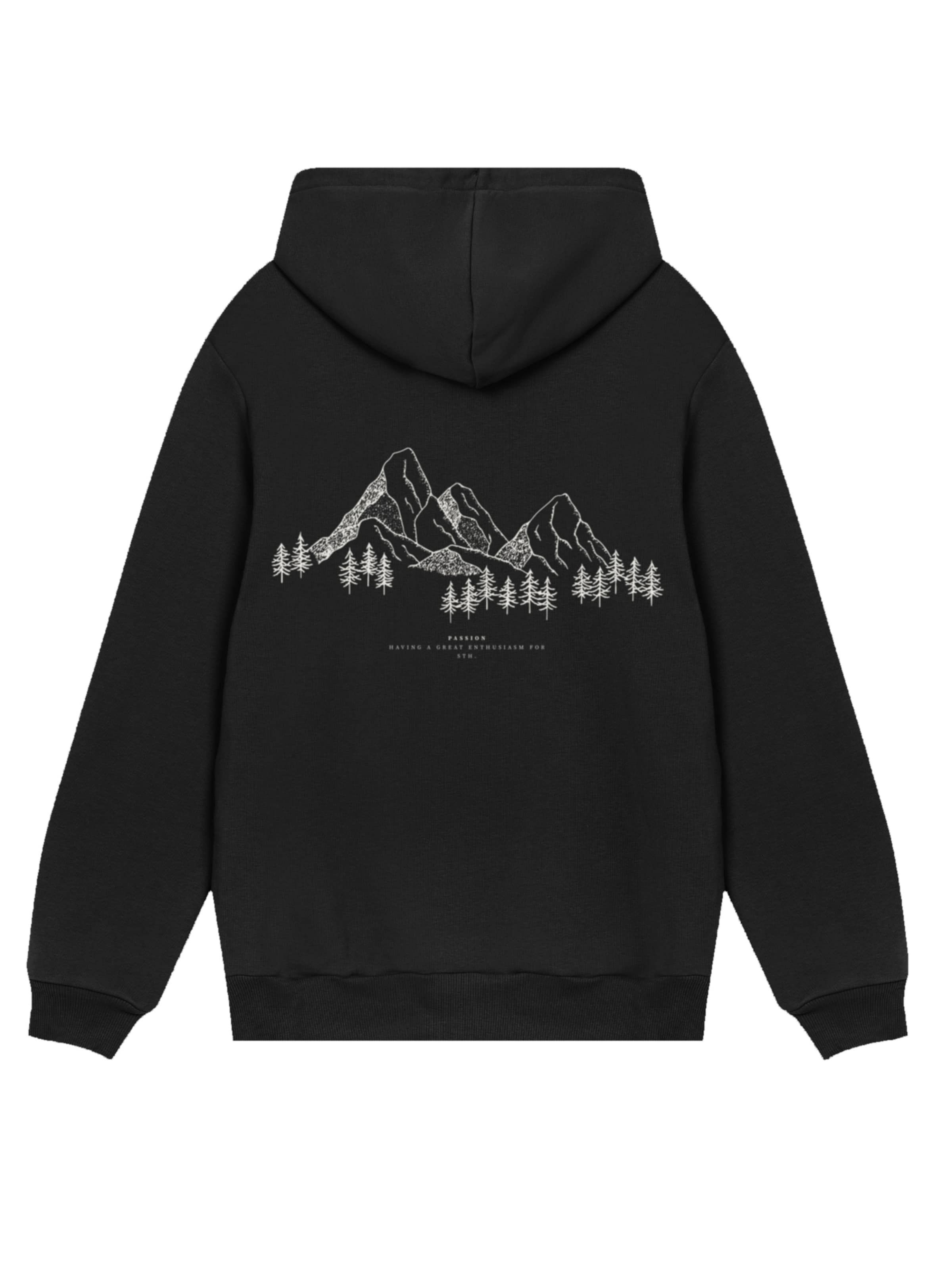 Sweat-shirt 'Mountain' F4NT4STIC en noir : devant