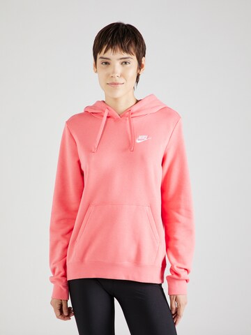 Nike Sportswear Μπλούζα φούτερ σε ροζ: μπροστά