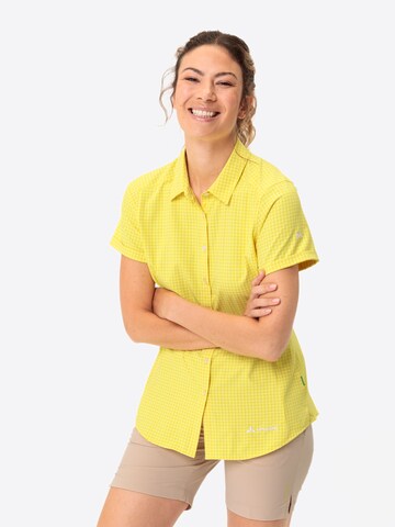 VAUDE Multifunctionele blouse ' Seiland III ' in Geel: voorkant