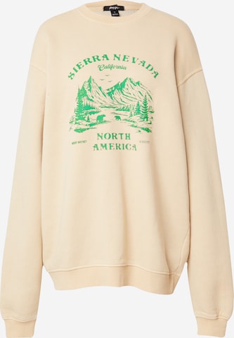 Nasty Gal - Sudadera 'Sierra Nevadat' en beige: frente