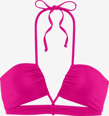 s.Oliver Bralette Bikini Top in Pink: front