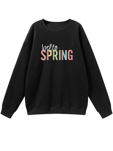 GORHEY Sweatshirt in Zwart: voorkant