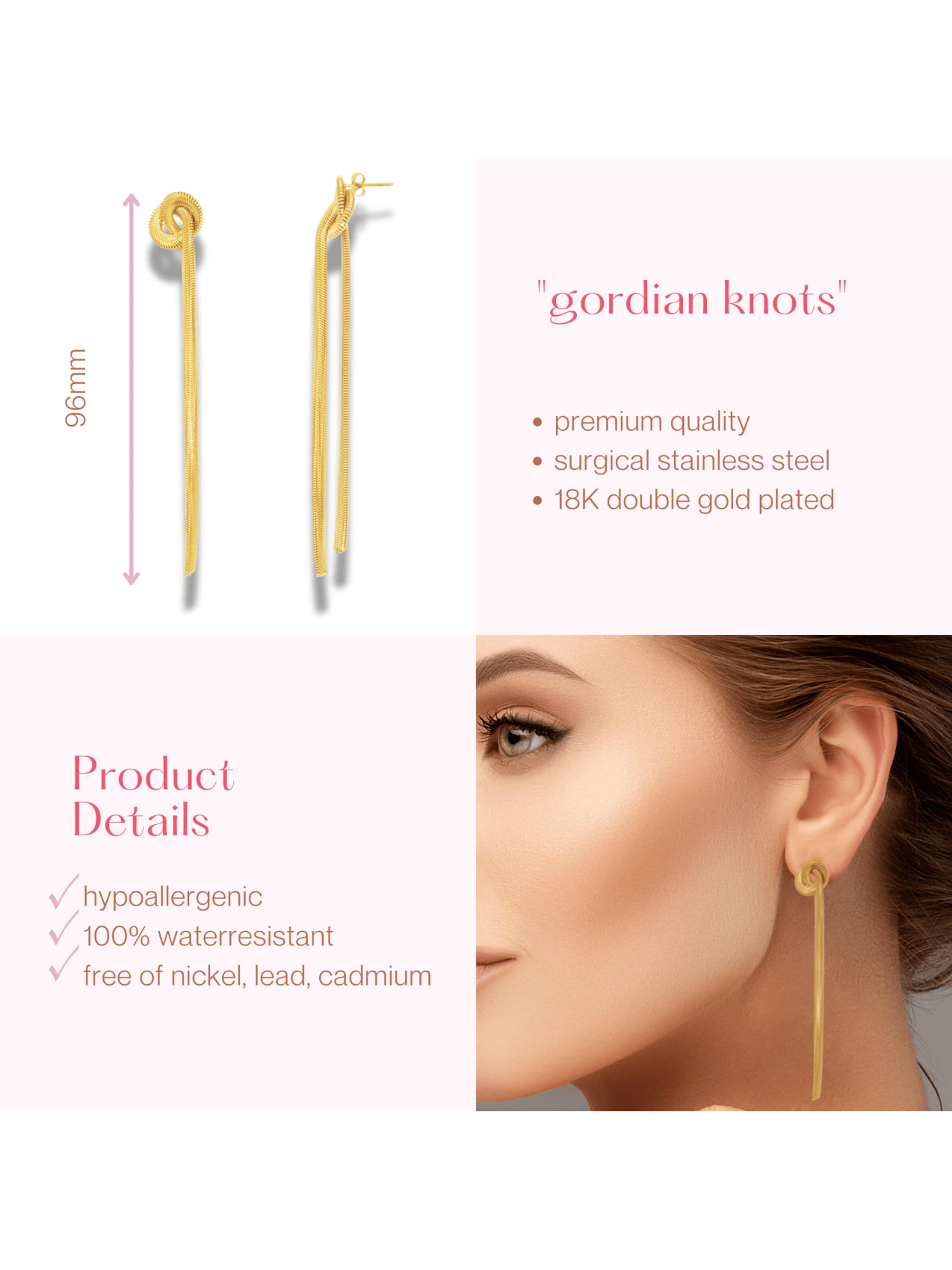 ARS-ARGENTI Earrings 'GORDIAN KNOTS' in Gold