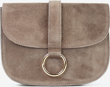 lePelou Handtasche 'HANNA' in Grau: Vorderseite