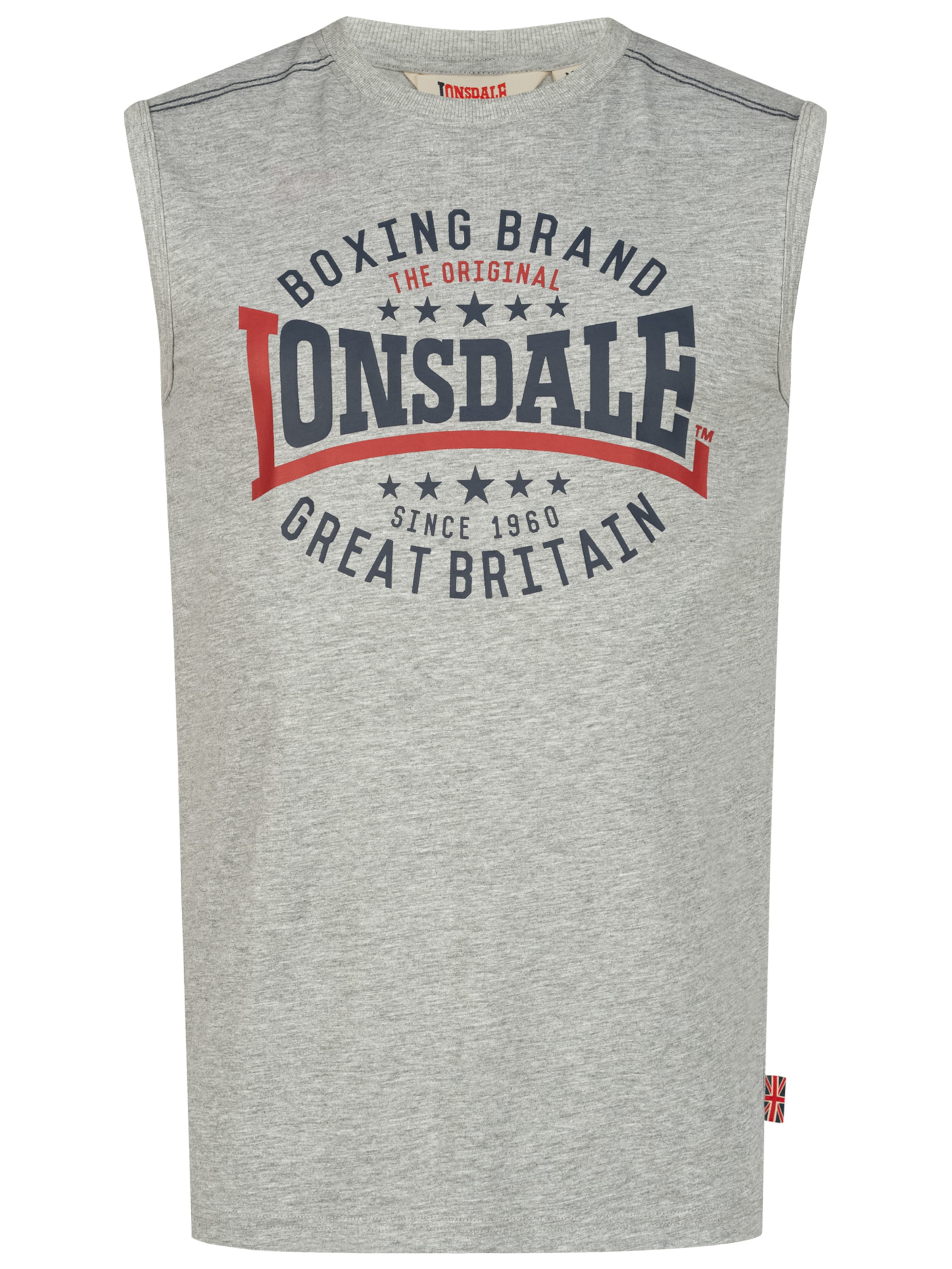 LONSDALE Μπλουζάκι σε γκρι: μπροστά