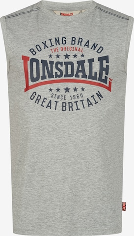LONSDALE Футболка в Серый: спереди