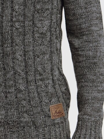!Solid Sweater 'Philemon' in Grey