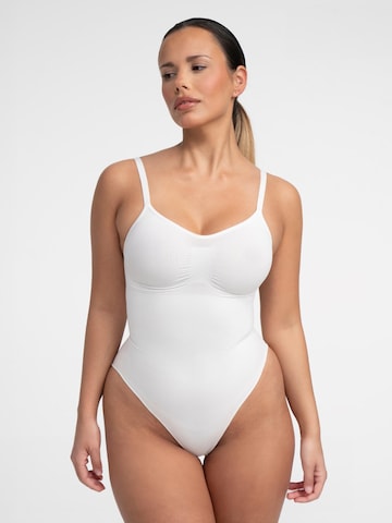 creamy Shaping Bodysuit in White