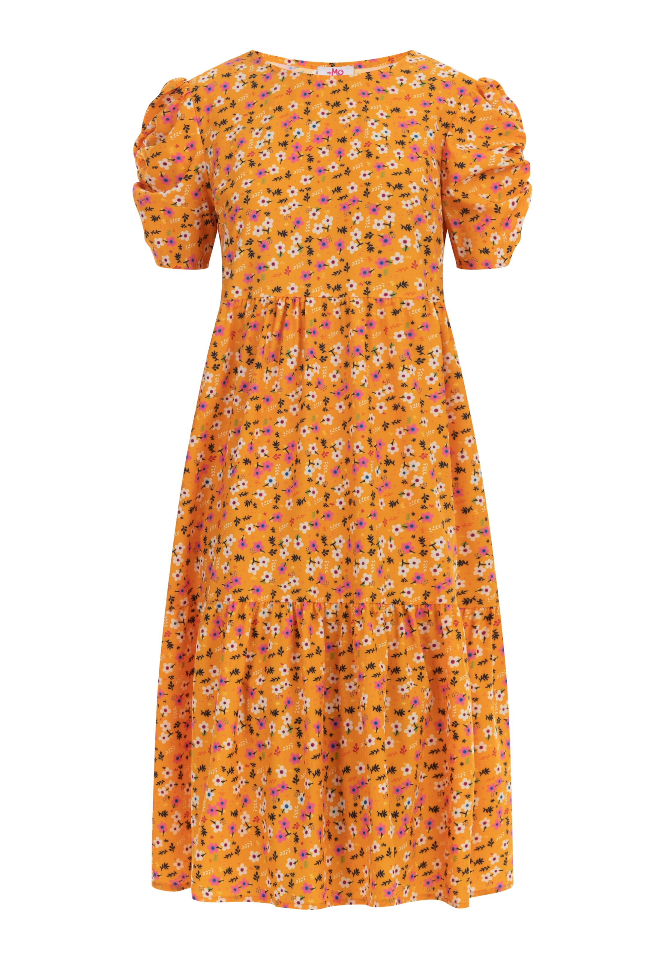 MYMO Letní šaty – oranžová: přední strana