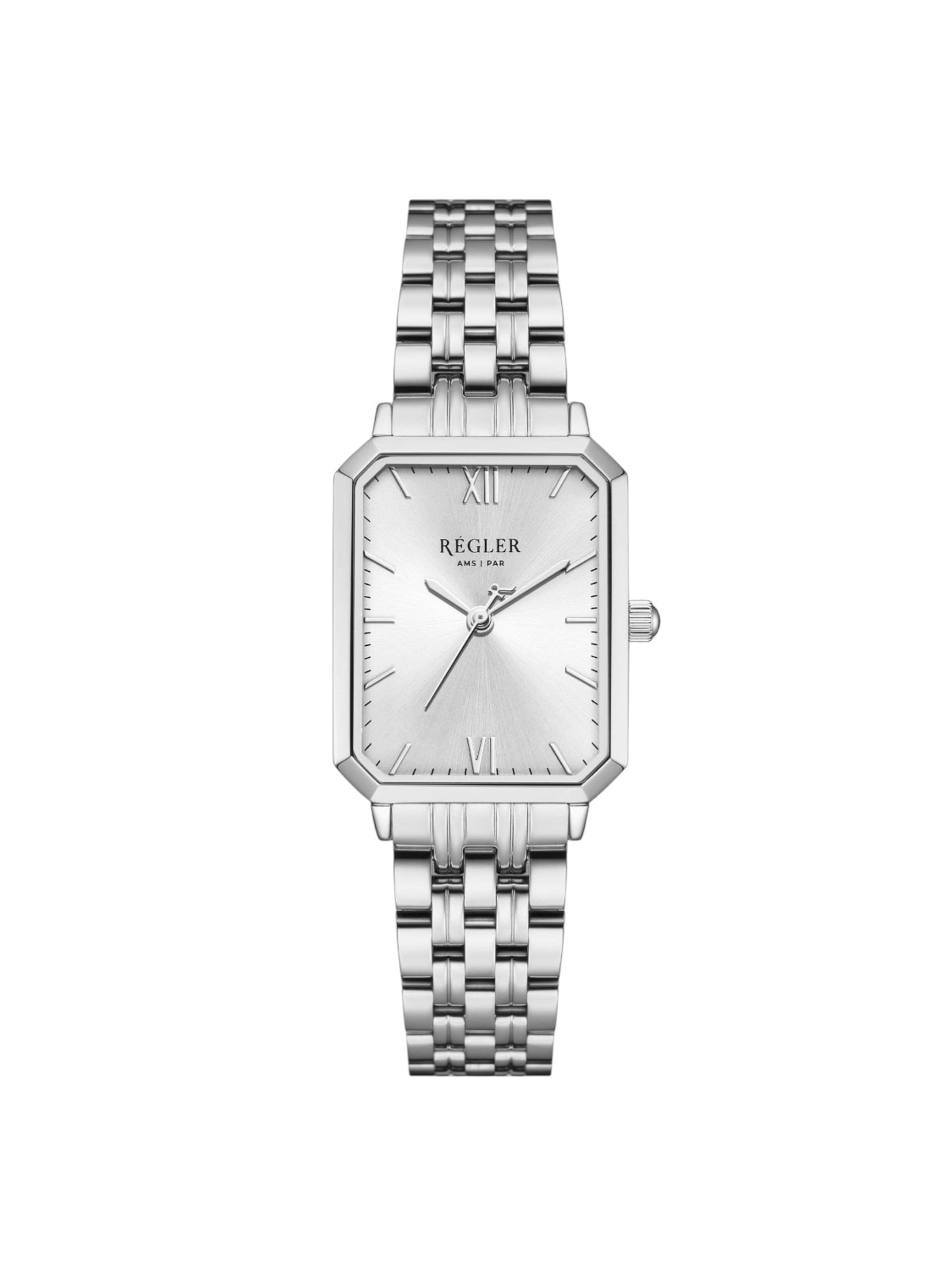 Régler Analog Watch 'Régler Élégance Steel Silver - Silver' in Silver: front