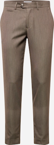 Lindbergh Slimfit Kalhoty – hnědá: přední strana