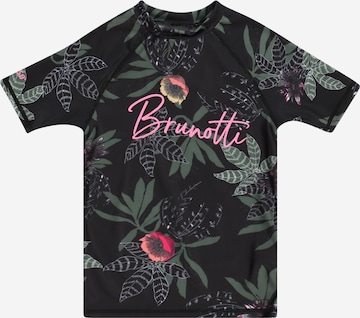 Brunotti Kids Функционална тениска 'Linny' в черно: отпред