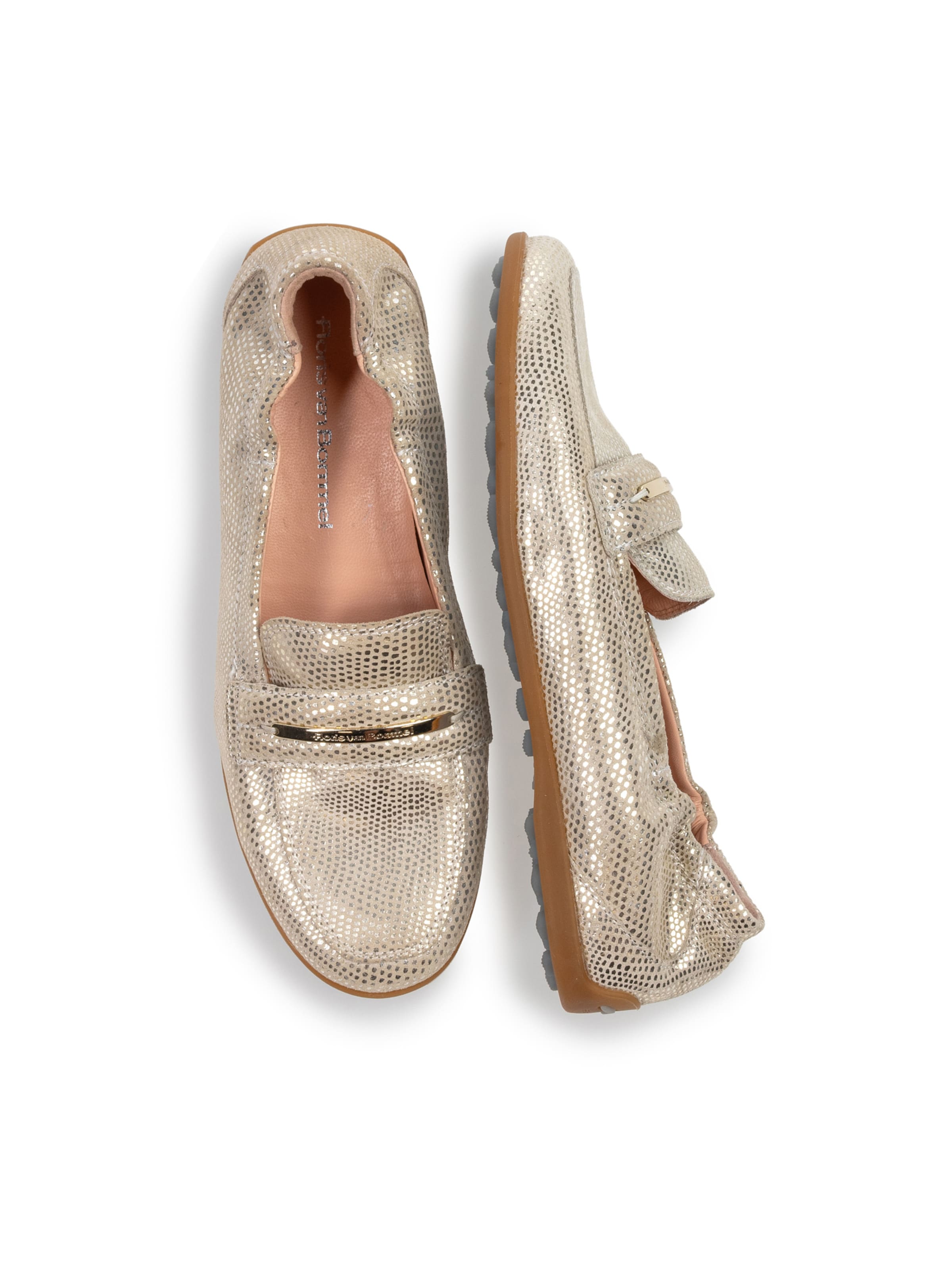 Floris van Bommel Classic Flats 'Sitti 03' in Gold