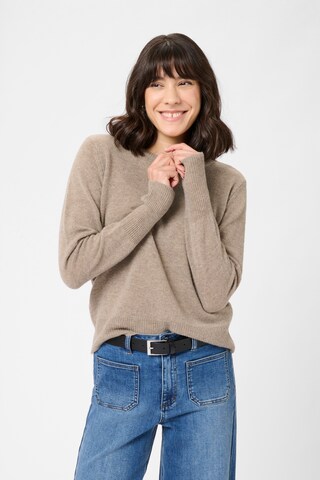 Pull-over 'KACashie' Kaffe en marron : devant