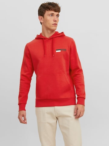 JACK & JONES Mikina - Červená: predná strana