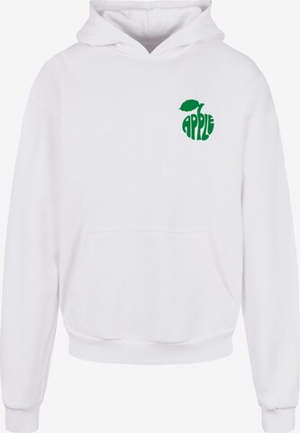 Merchcode Sweatshirt 'Beatles -  Apple Words' in Wit: voorkant
