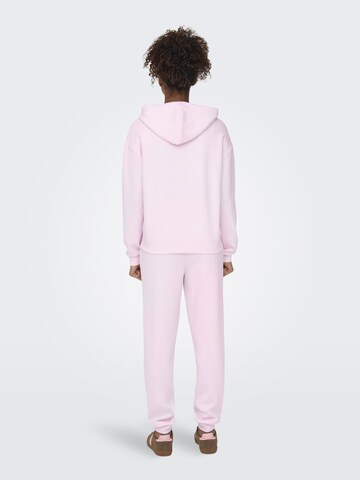 ONLY PLAY Athletic Zip-Up Hoodie 'LOUNGE' in Pink