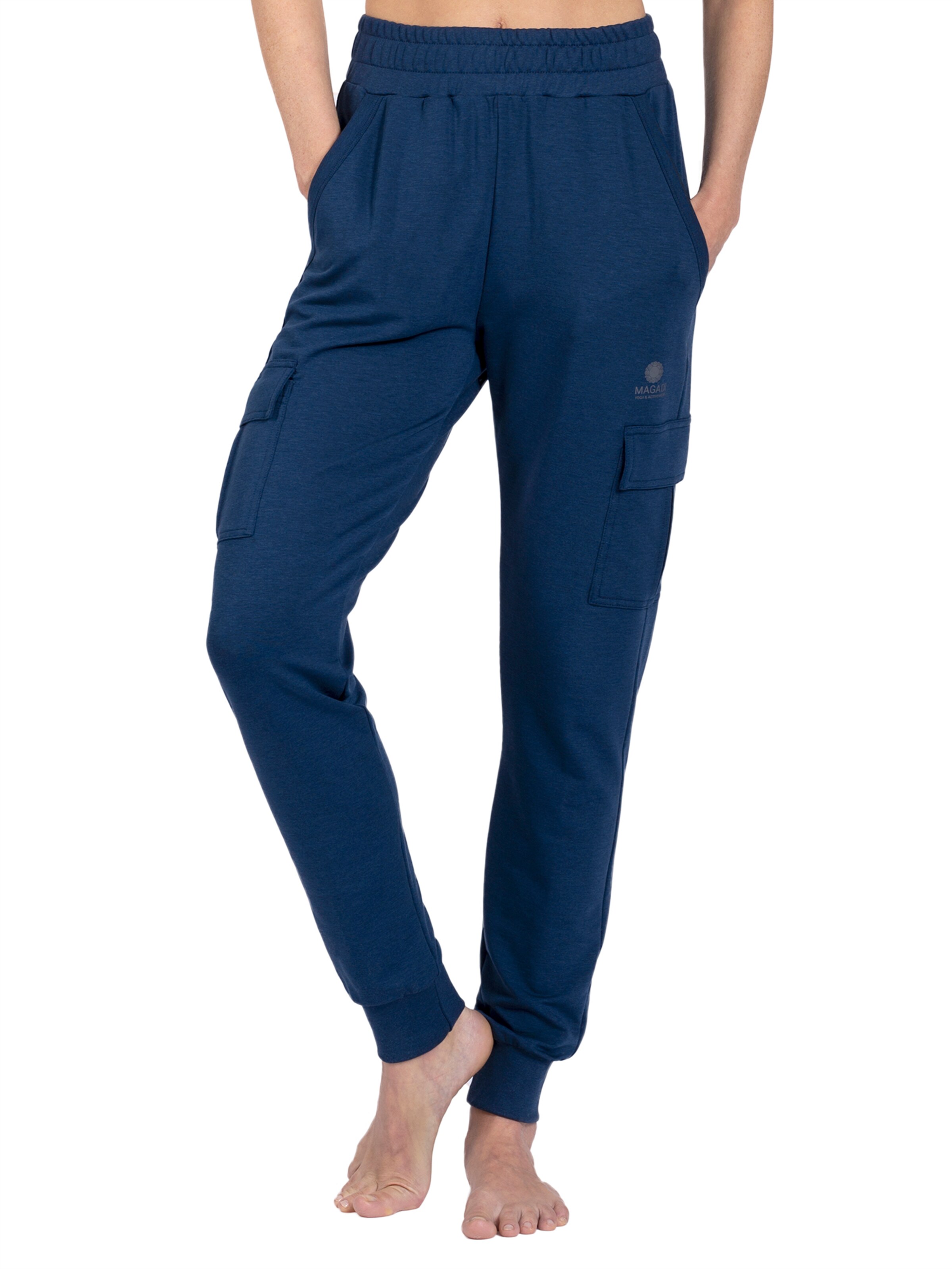 Magadi Loosefit Sporthose 'Lucy' in Blau: Vorderseite