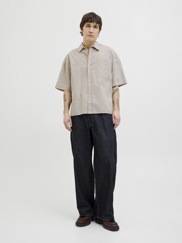 JACK & JONES Comfort fit Button Up Shirt in White