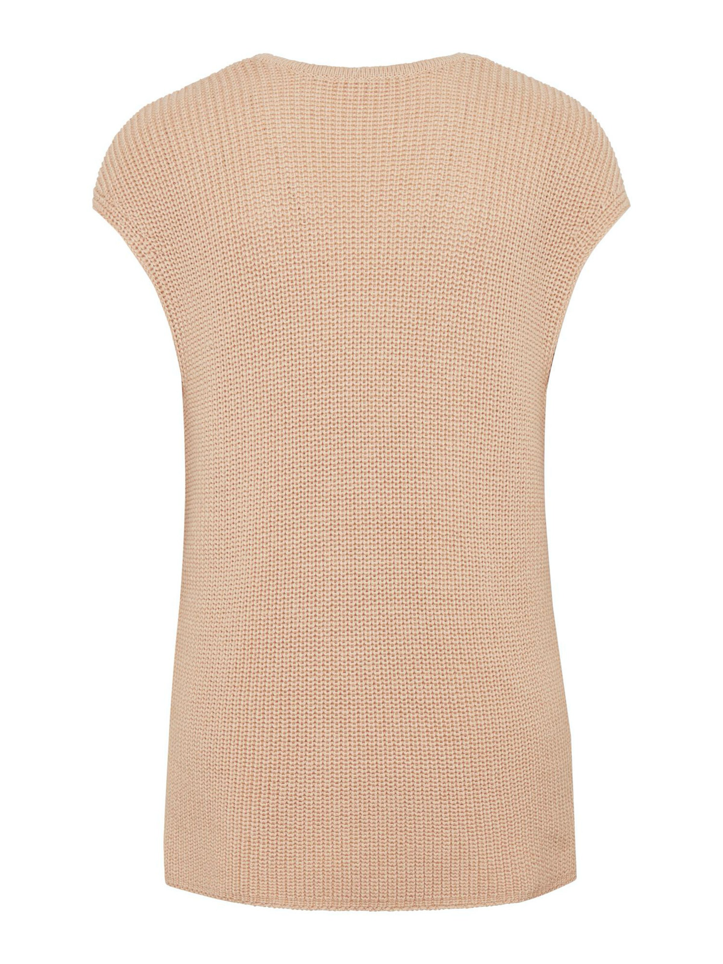 Goldner Gebreide bodywarmer in Bruin