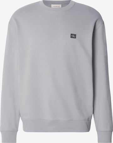 Calvin Klein Jeans Sweatshirt in Grey: front