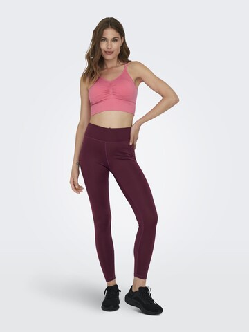 ONLY PLAY Skinny Workout Pants in Red