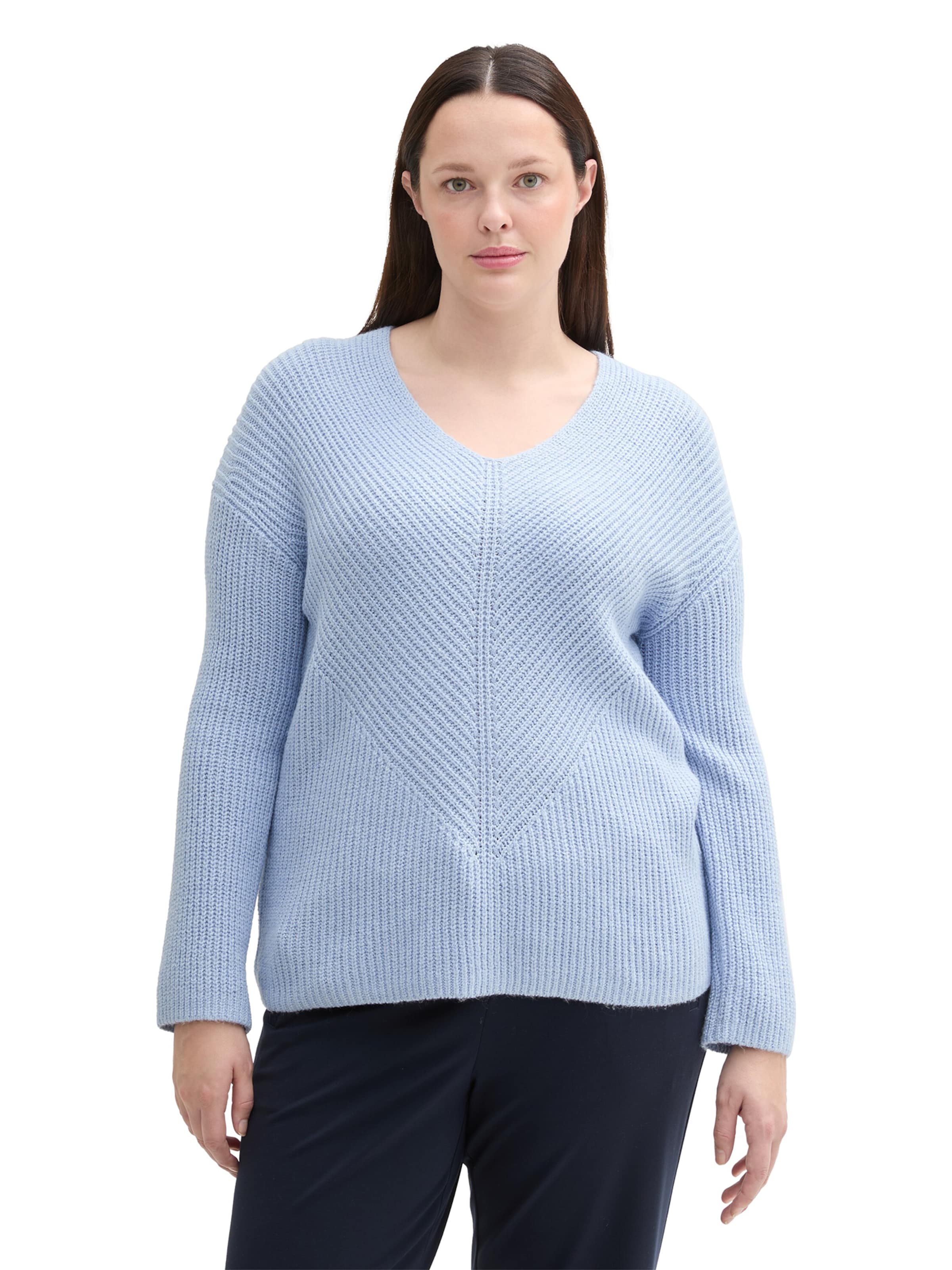 Tom Tailor Women + Pullover in Blau: Vorderseite