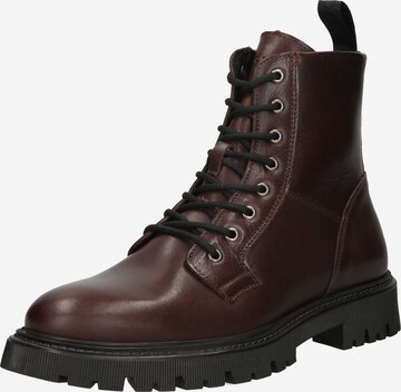 Les Deux Lace-Up Boots 'TATUM' in Brown: front