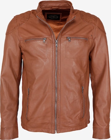 Veste mi-saison JCC en marron : devant