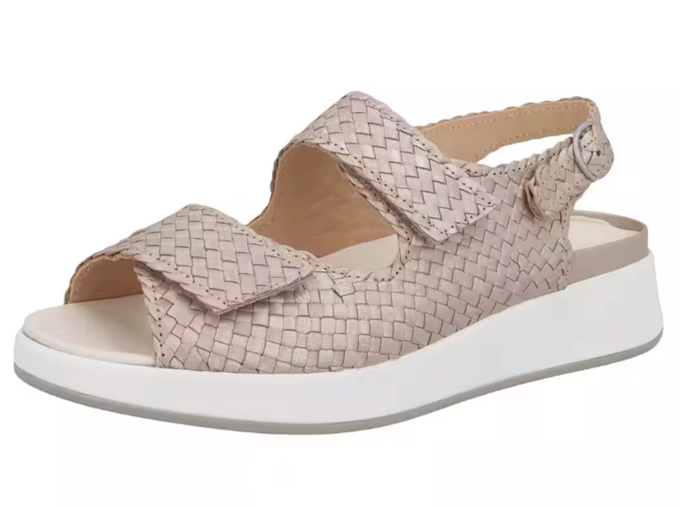 SOLIDUS Sandale in Beige: Vorderseite