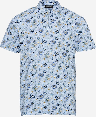 Bruun & Stengade Shirt 'Subbu' in marine blue / mottled blue / yellow gold, Item view