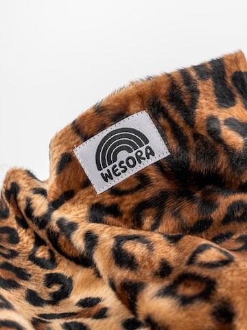 WESORA GmbH Schlauchschal 'Premium Kunstfell Neckwarmer' in Braun